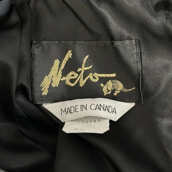 VINTAGE Neto 90s Leather Pencil Skirt Black Buttery Soft Back Slit Size 28 - Picture 8 of 11